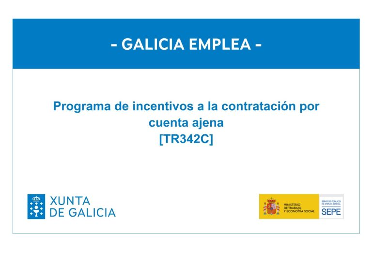 Certificado Programa de Incentivos Xunta de Galicia - Sepric